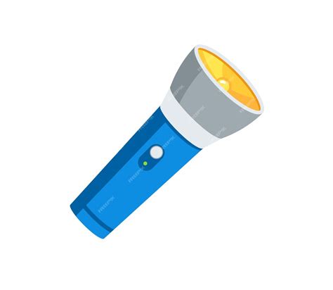 Premium Vector | Flashlight vector isolated icon. Emoji illustration ...