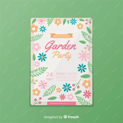 Free Vector | Pastel color spring party poster