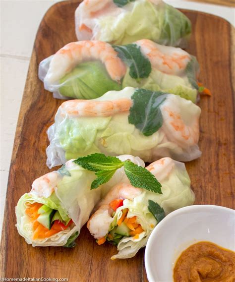 Vietnamese Spring Rolls with Shrimp – Homemade Italian Cooking | Recipe ...