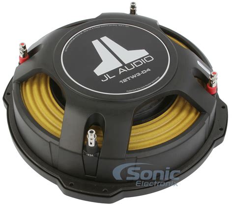 JL Audio 12TW3-D4 | 400W 12" 4-ohm Shallow Mount Subwoofer