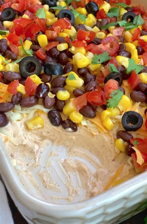 7 Layer Taco Dip (A quick, easy, make ahead party appetizer!)