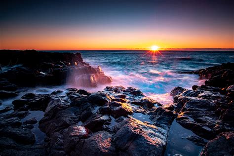 Kiama Rocks Sunrise New South Wales, Australia