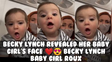 Becky Lynch revealed her Baby Girl's Face ️😍 | Becky Lynch Baby Girl ...