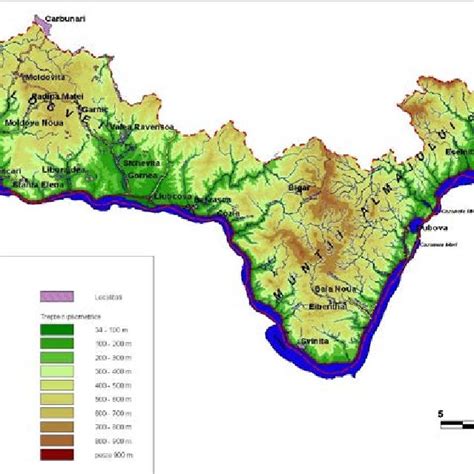 " Iron Gates " Natural Park ‒ physical map. | Download Scientific Diagram