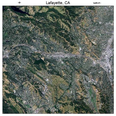 Aerial Photography Map of Lafayette, CA California