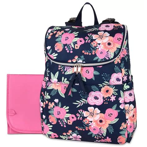 Baby Essentials Floral Backpack Diaper Bag