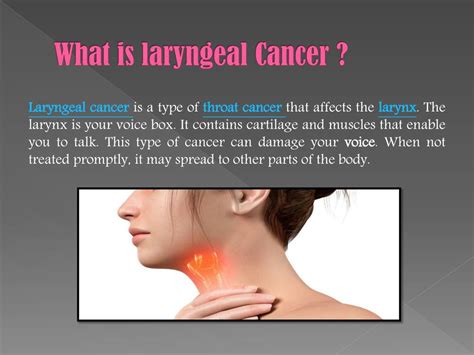 PPT - Laryngeal Cancer: Symptoms, causes, diagnosis and treatment ...