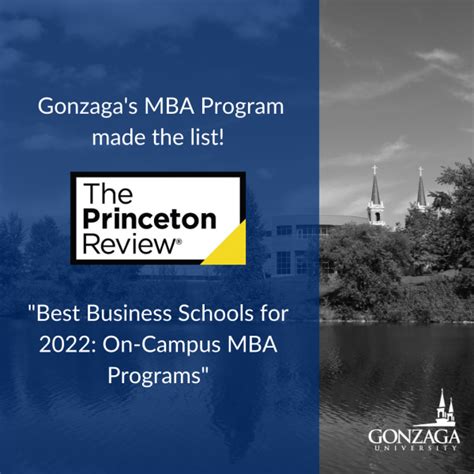 » Princeton Review Names Gonzaga among Best On-Campus MBA Programs