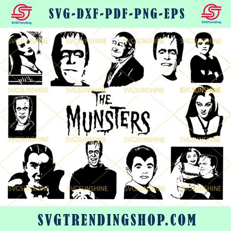 The Munsters SVG Bundle The Munsters SVG PNG DXF EPS in 2022 | The ...