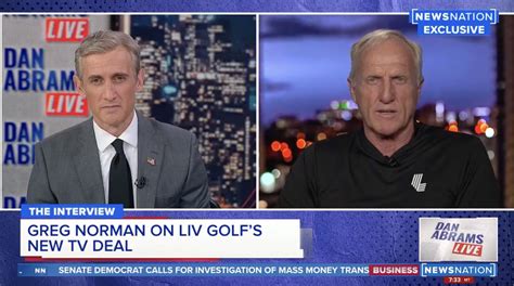 LIV Golf CEO Greg Norman Tells Dan Abrams Saudi Arabia Has Learned From ...