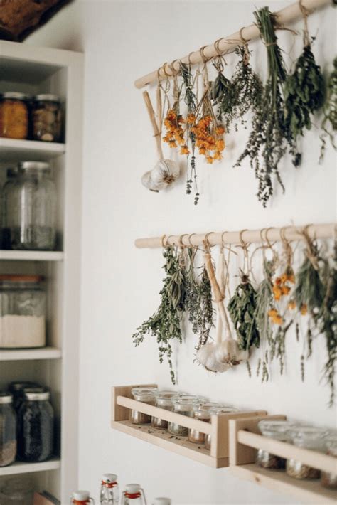 hanging in kitchen herbs wall - Google Search | Drying rack diy, Herb ...