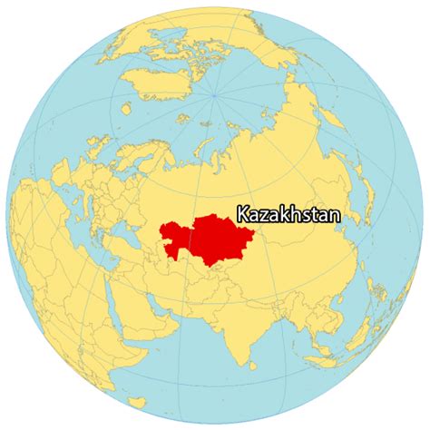 Kazakhstan On The World Map: A Nation Of Vast Landscapes And Strategic ...