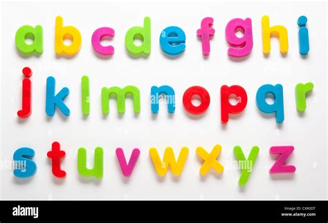 Alphabet fridge magnets Stock Photo - Alamy