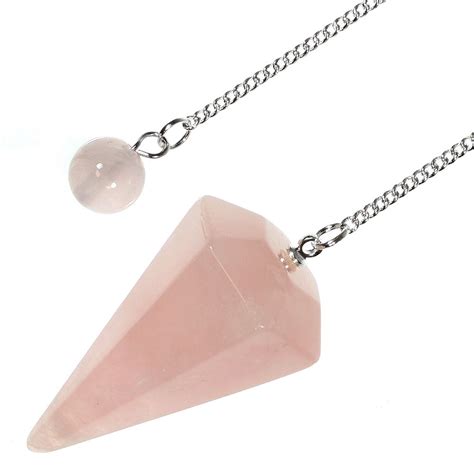 Rose Quartz Crystal Pendulum