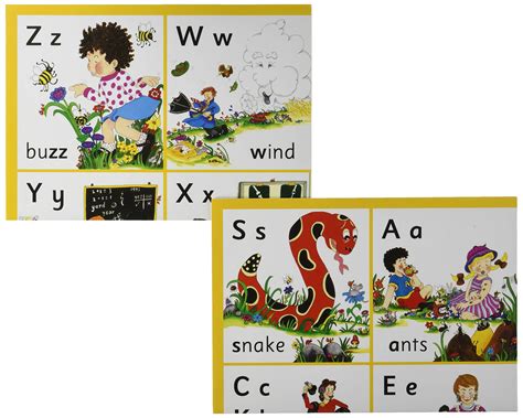 Jolly Phonics Letter sound Wall Charts: In Print Letters (British ...