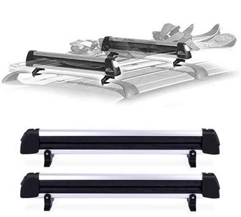 SnowRack Max Rooftop Ski Rack 33'' Aluminum Universal Ski Roof Rack Fits 6 Pairs Skis Or 4 ...