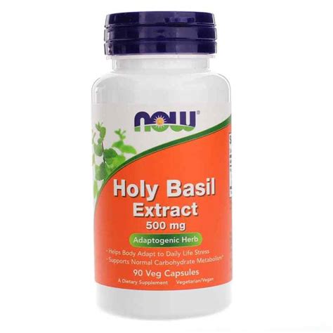 Holy Basil Extract 500 Mg, NOW Foods