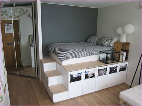 Hot To Build A Platform Bed With Storage, Diy… | Bed frame with storage ...