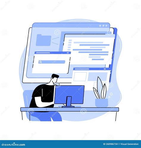 Software Developer Isolated Cartoon Vector Illustrations. Stock Vector ...