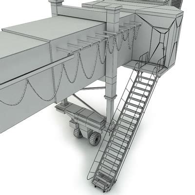 airport jetway 3d model