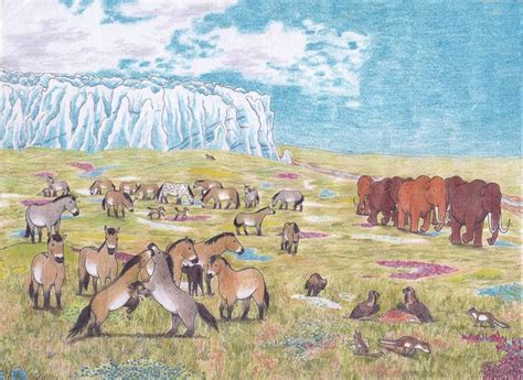 A Pleistocene landscape by Robin Liesens on DeviantArt in 2023 | Paleo art, Animal illustration ...