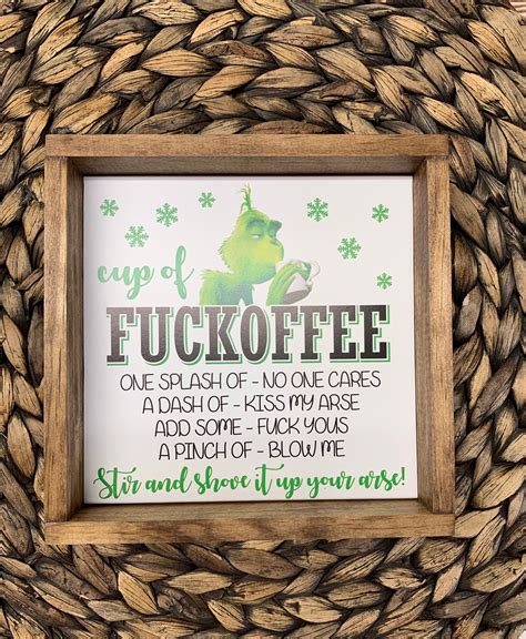 Grinch Coffee Sign - Etsy