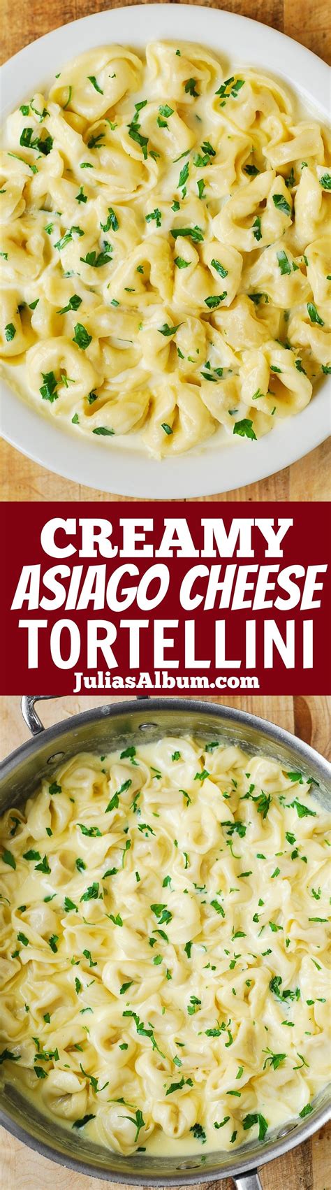 Delicious Tortellini smothered in a Creamy Asiago Cheese Garlic Sauce ...