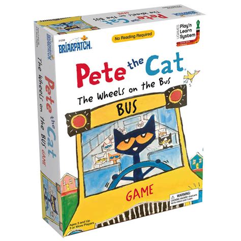 TeachersParadise - Briarpatch® Pete the Cat® Wheels on the Bus Game ...