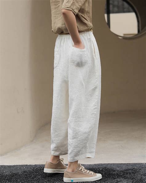 100%linen Pants/summer Linen Pants for Women/loose Linen Pants - Etsy