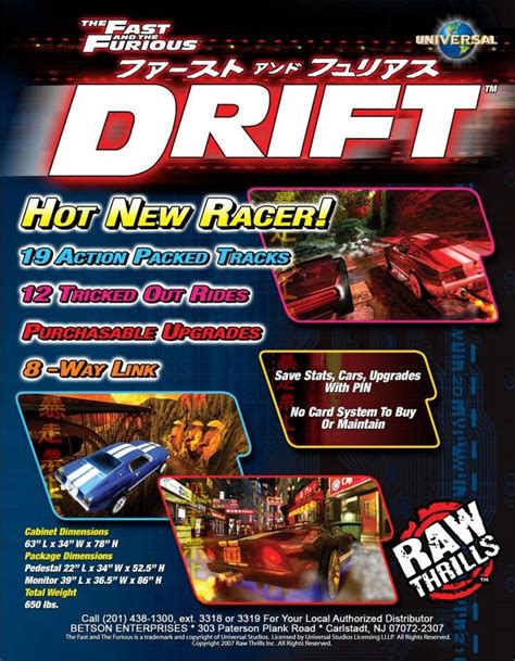 Fast and the Furious Tokyo Drift Arcade Game| Gameroom Goodies