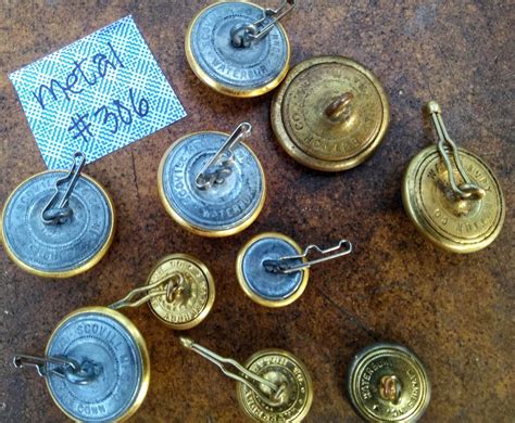 Vintage Brass Scovill Military Buttons Lot of 10 | Etsy