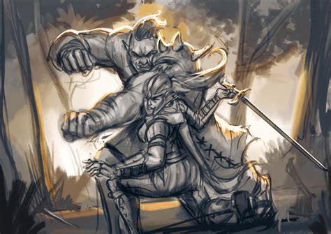 ArtStation - The Duel Sketches!