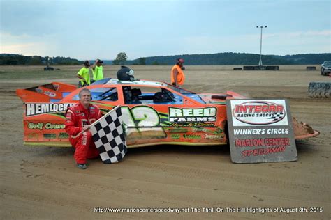 MARION CENTER SPEEDWAY August 8, 2015 Double Features for the Steel-Blk ...