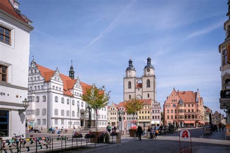 Wittenberg, Germany - May 5, 2023: Famous Old Town with Historic ...