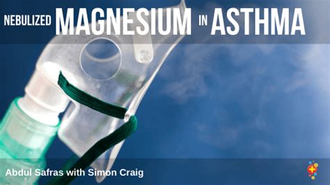 Magnesium Sulphate In Asthma - MAGNESIUM SULPHATE - Andremovich Energy Services Limited - Do not ...