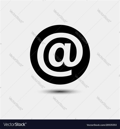 Email address icon Royalty Free Vector Image - VectorStock