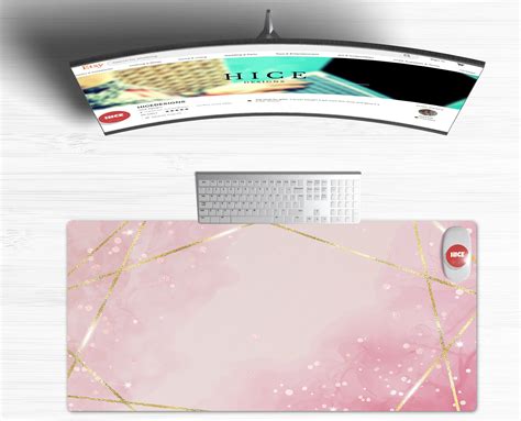 Pink Watercolor Cute Desk Mat Extra Large Gaming Desk Pad | Etsy