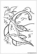 Water Dinosaur Coloring Pages  Dinosaurs sketch template