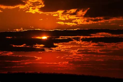 Colorful Sunset in stormy sky afternoon. Sunset sky orange sky red ...