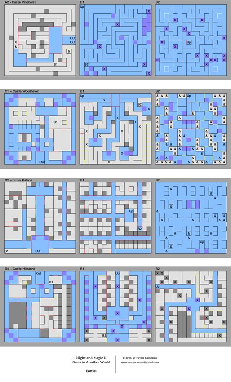 Might and Magic II Castles Map Map for PC by spacec0wgoesmoo - GameFAQs