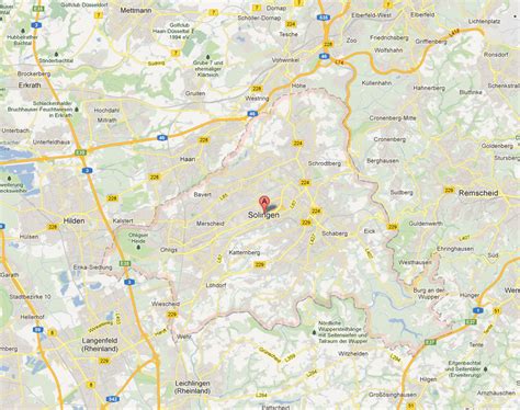 Solingen Map - Germany