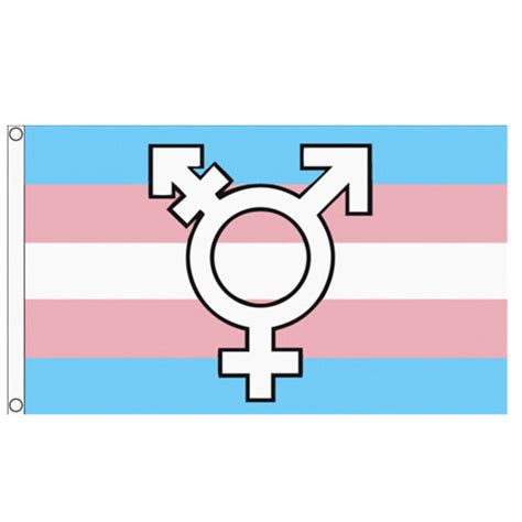 Transgender Symbol Premium Flag / 5ft X 3ft / With Sewn Hems & - Etsy