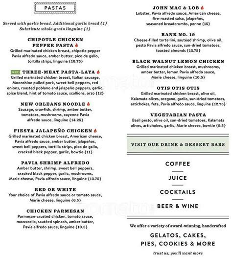 Menu at Black Walnut Cafe, Frisco