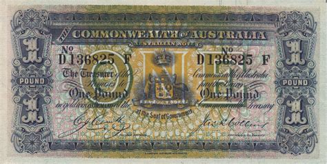 Australian One Pound Note 1918|World Banknotes & Coins Pictures | Old Money, Foreign Currency ...