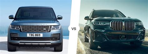 2019 Range Rover vs. BMW X7 compare reviews, safety ratings, fuel ...