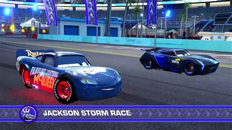 Cars 3: Driven to Win - Fabulous Lightning McQueen vs Jackson Storm (Hard) - PS4 Gameplay - YouTube