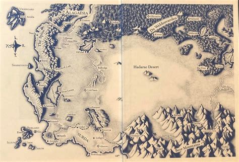 Map of Alagaesia (The Inheritance Cycle by Christopher Paolini) scanned ...