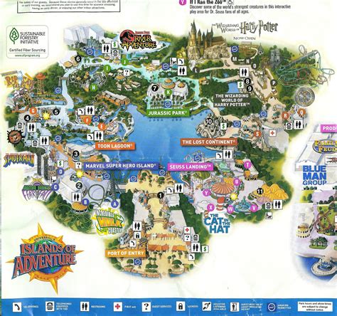 Harry Potter Universal Studios Florida Map at Universal Studios