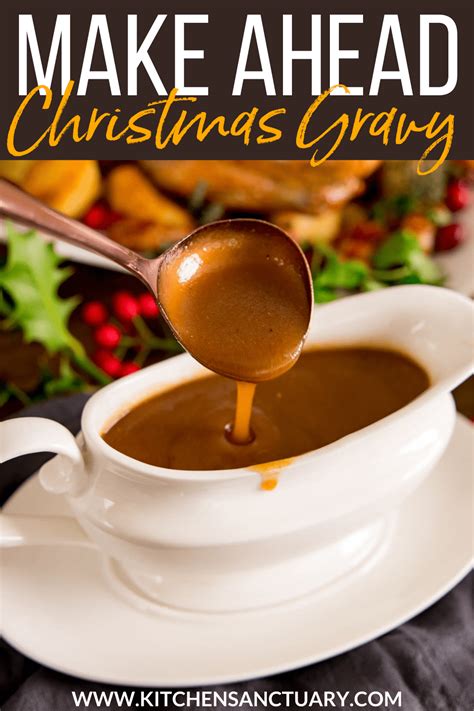 Make Ahead Gravy for Christmas - Nicky's Kitchen Sanctuary