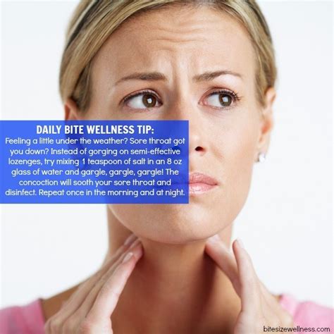 Daily Bite Wellness Tip: Salt Water Gargle for A Sore Throat